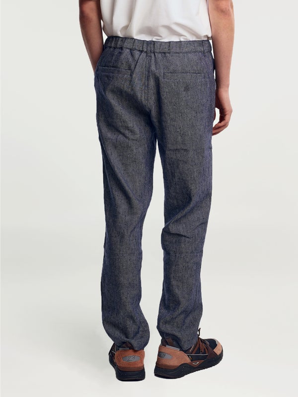Ilmari Linen Chino Pants, denim blue