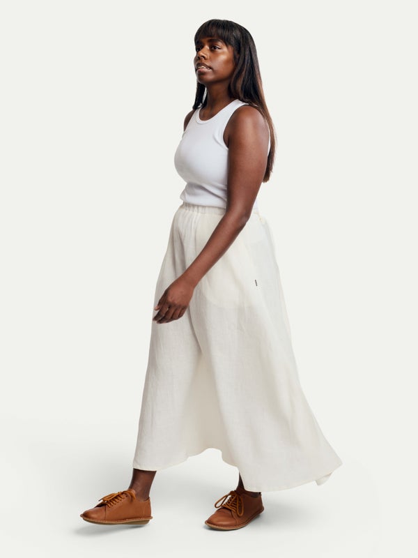 Nuppu Linen Dress, cream