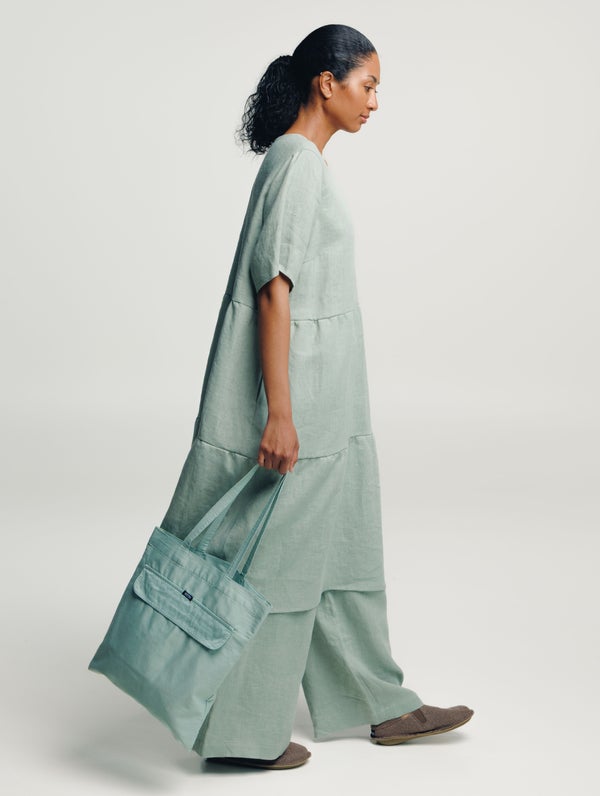 Selma Linen Dress, h2o