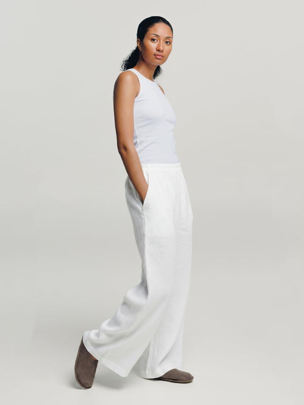 Kielo Linen Pants, cream