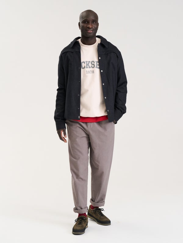 Jouni Flannel Shirt, dark grey