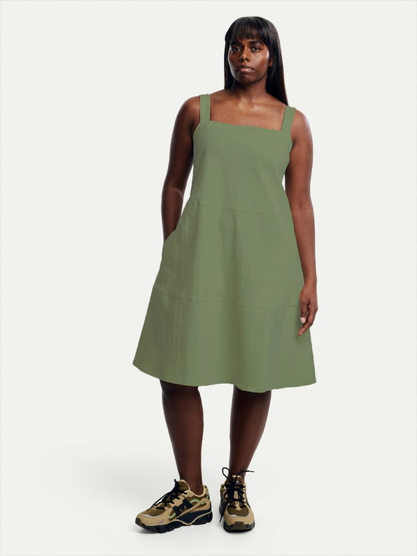 Kanerva Dress, moss green