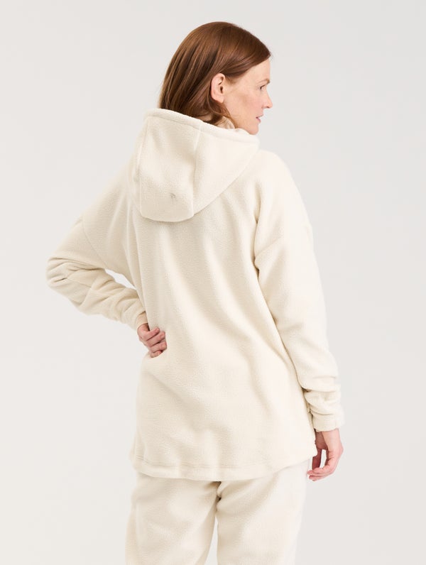 Puhuri Fleece Hoodie, birch