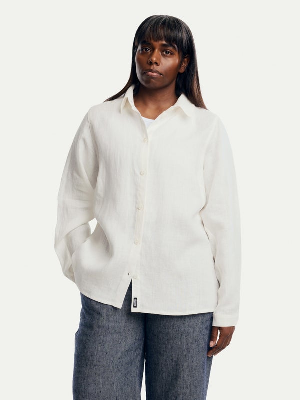 Alina Linen Shirt, cream