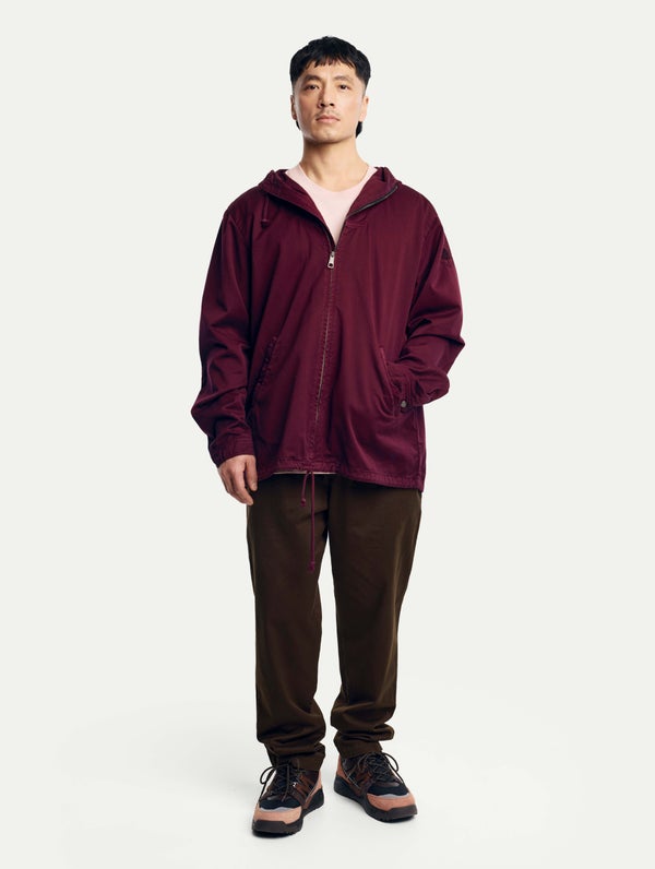 Zipper Anorak, burgundy