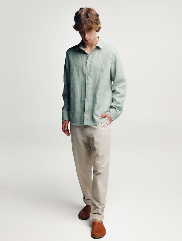 Jonne Linen Shirt, h2o