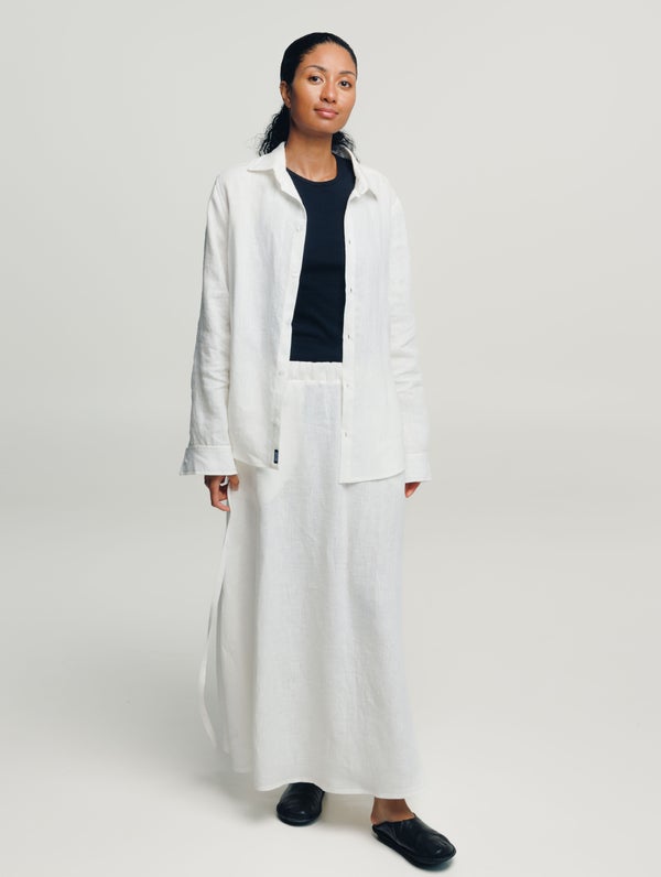 Alina Linen Shirt, cream