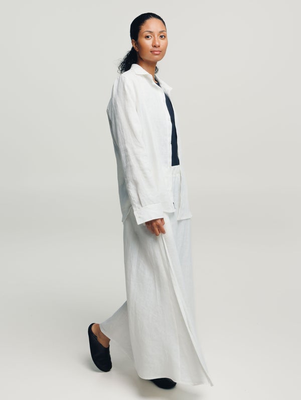 Alina Linen Shirt, cream