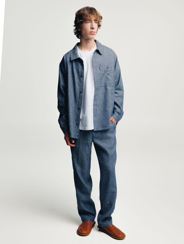 Alvar Overshirt, denim blue