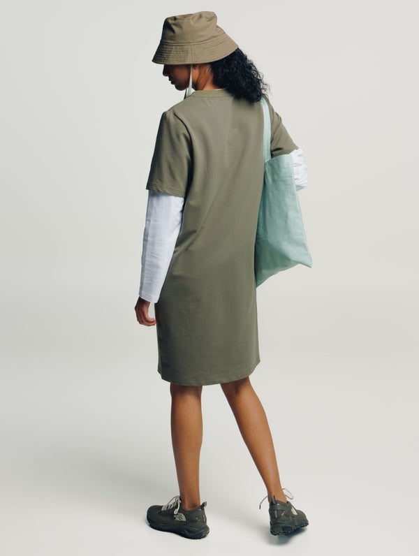 Henna T-shirt Dress, moss green