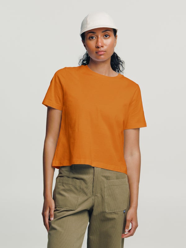 Naisten lyhyt T-paita, auringonlasku