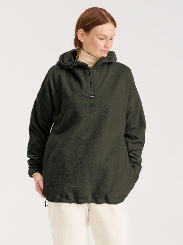 Puhuri-fleecehuppari, oliivinvihre&auml;