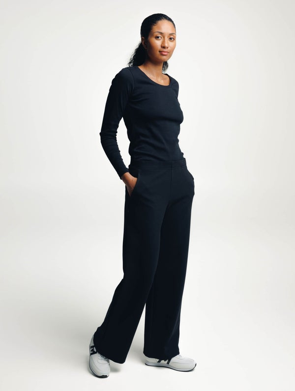 Evelia Stretch Pants, black