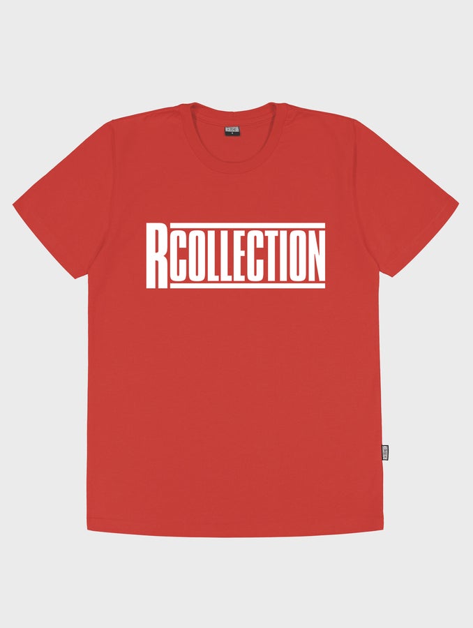 Logo T-Shirt, red / white R-Collection