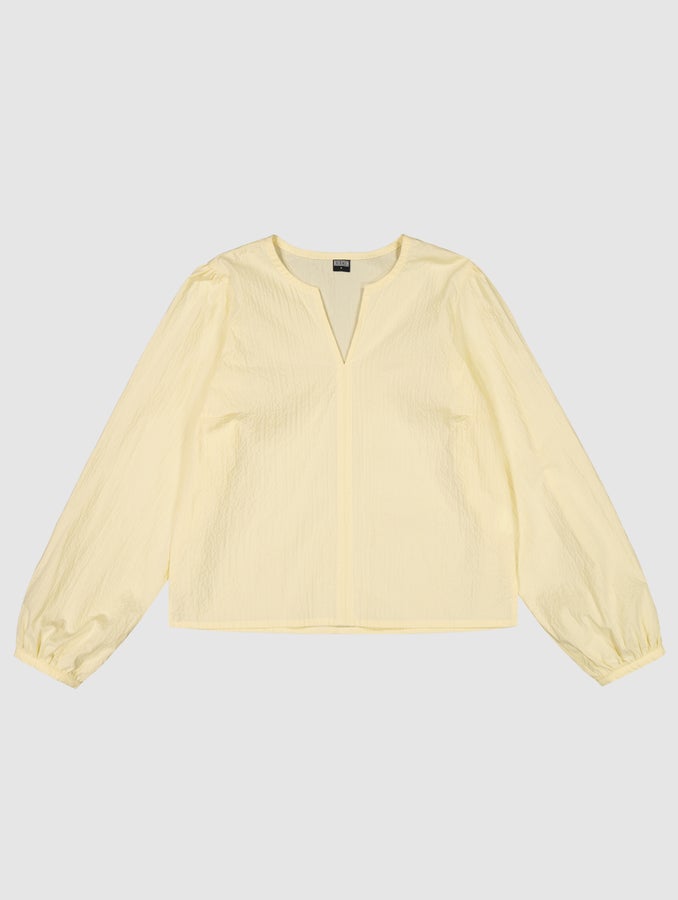 Olivia Blouse, pastel yellow