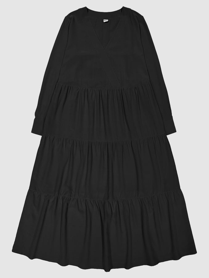 Silje Silk Dress, black