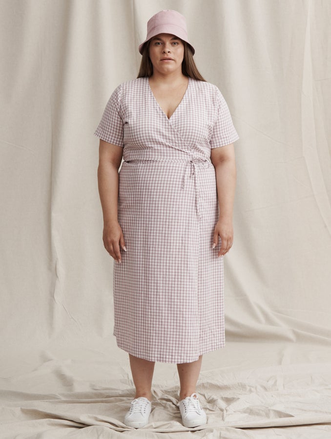 Liisa Check Dress, lilac check