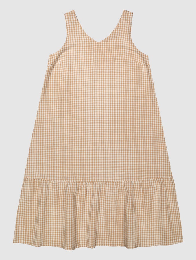 Janita Check Dress, cacao check