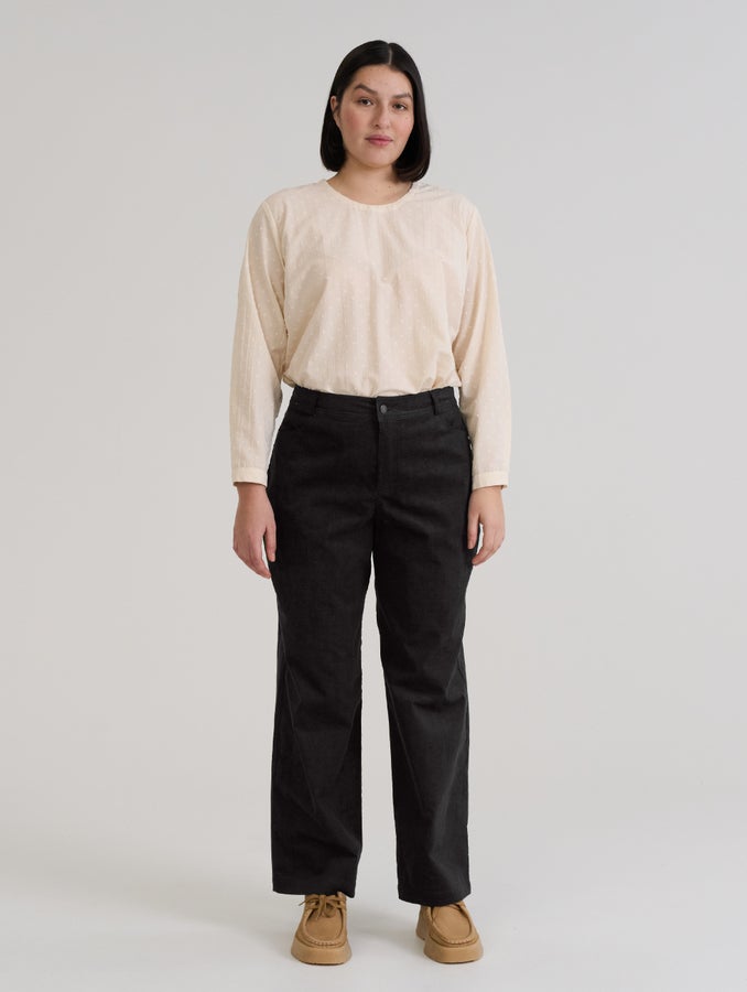 Edit Corduroy Pants, black