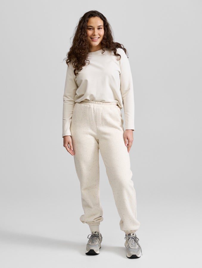 Malla Dot Sweatpants, dotted birch