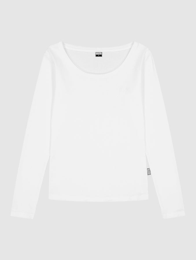 Rauha Rib Long-Sleeve, white