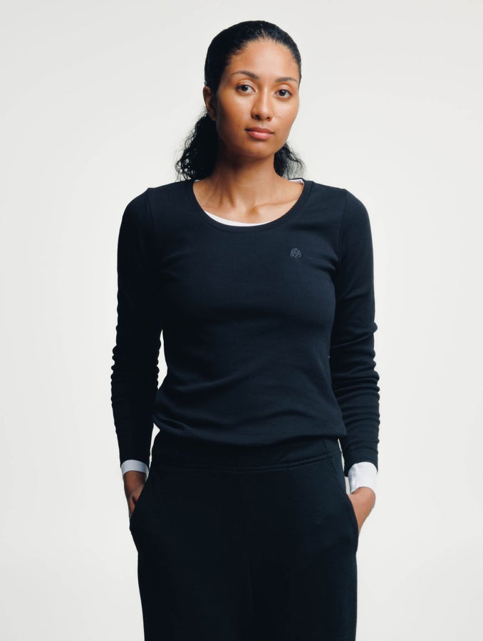 Rauha Rib Long-Sleeve, black