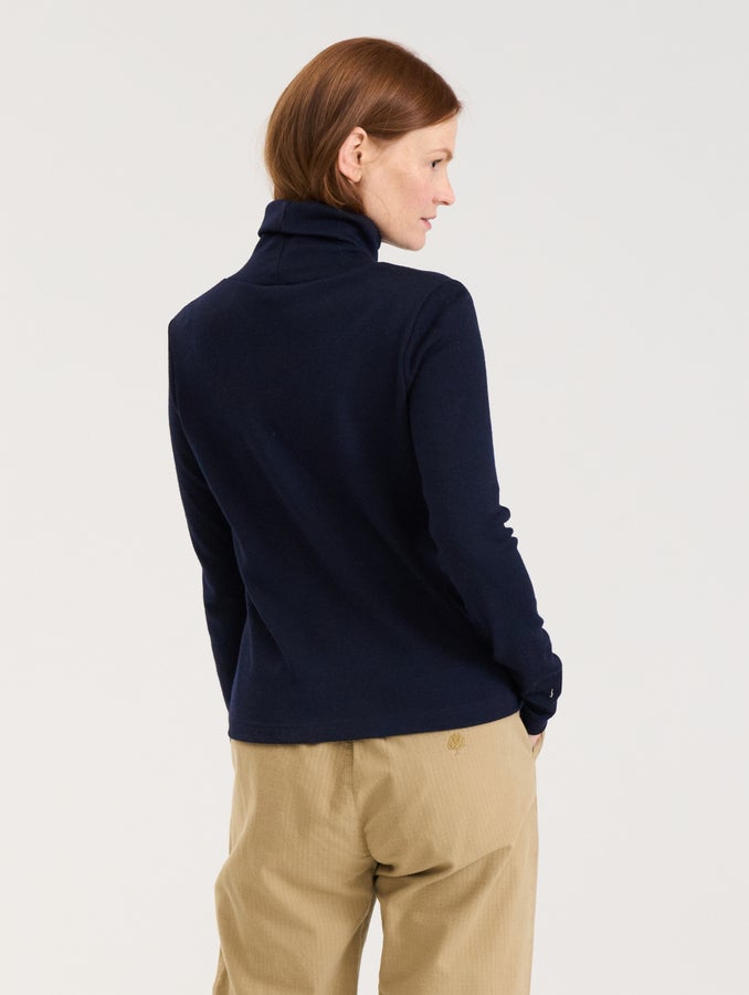 Roosa Merino Roll-neck, ink blue