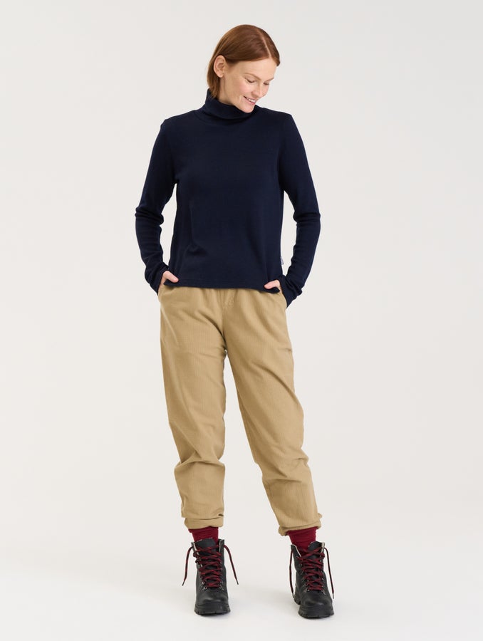 Roosa Merino Roll-neck, ink blue