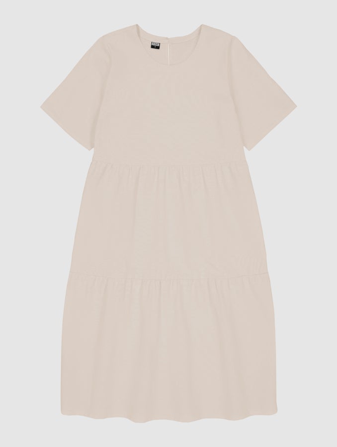 Selma Linen Blend Dress, birch