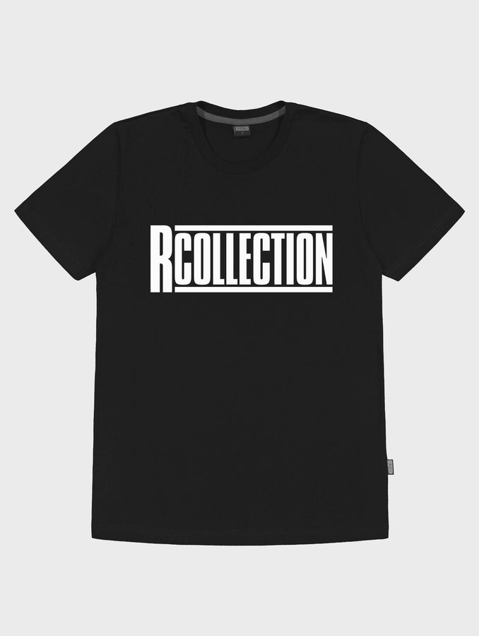 Logo T-Shirt, black / white R-Collection