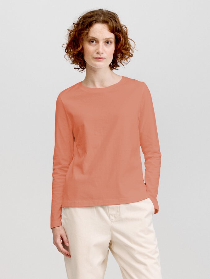 Women's Long Sleeve, nectarine