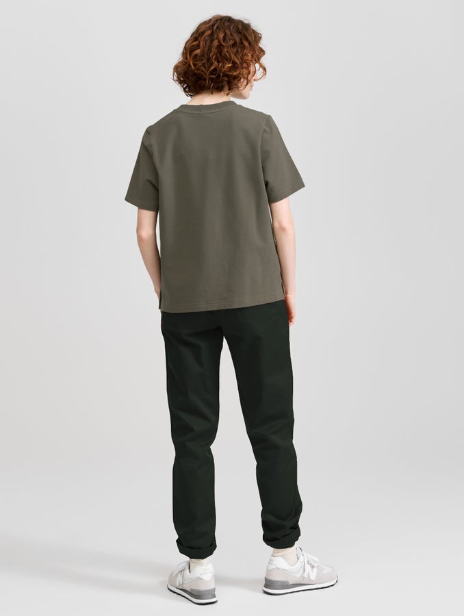 Straight-Cut Anorak Pants, olive green