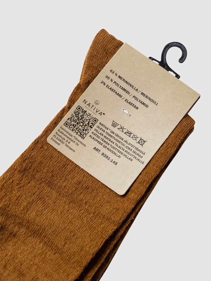 RC Merino Socks, chestnut
