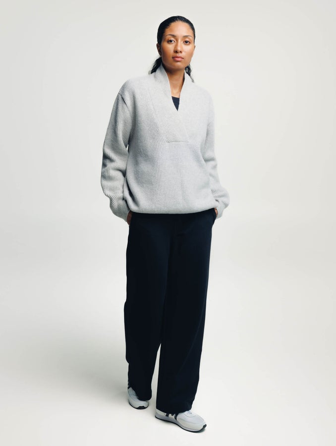 Ulappa Knit Sweater, marble grey